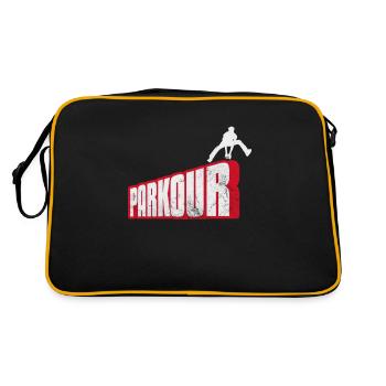 Parkour - Retro Tasche - Schwarz/Gold - Hinten
