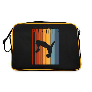 Cadeau Parkour Parkur Parcur Sport - Sac Retro - noir/or - Dos