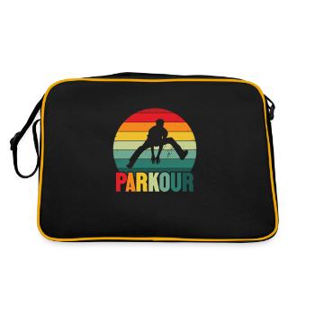 Cadeau Parkour Parkur Parcur Sport - Sac Retro - noir/or - Dos