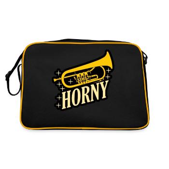 Orchestra Flugelhorn Brass Instrument - Retro Bag - black/gold - Back