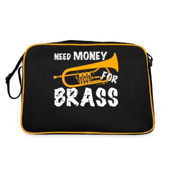 Brass Instrument Flugelhorn Orchestra - Retro Bag - black/gold - Back