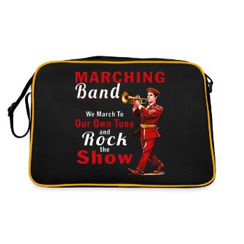FANFARE Nous Marchons - Sac Retro - noir/or - Dos