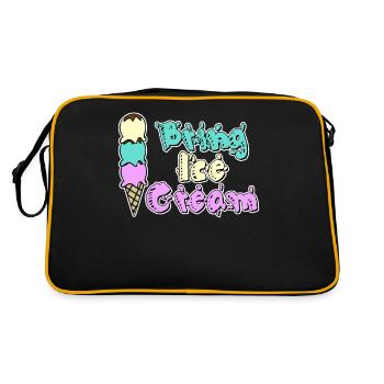 Coupe de crème glacée Crème glacée - Sac Retro - noir/or - Dos