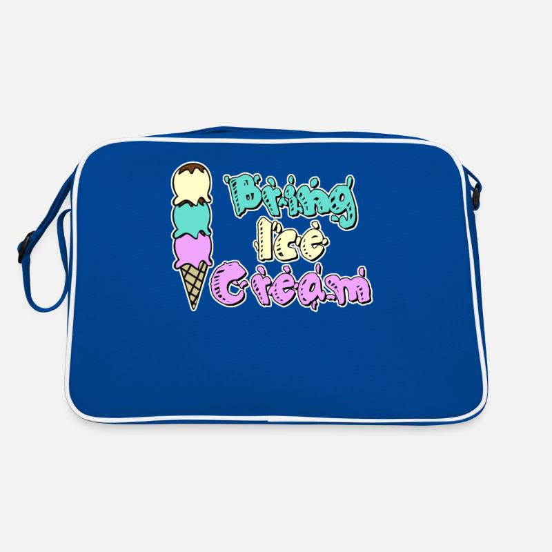Coupe de crème glacée Crème glacée Sac Retro