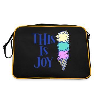 Coupe de crème glacée - Sac Retro - noir/or - Dos
