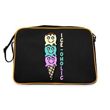 Ice Cream - Retro Tasche - Schwarz/Gold - Hinten