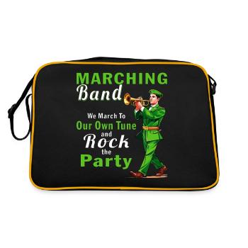 FANFARE Nous marchons sur notre propre air - Sac Retro - noir/or - Dos
