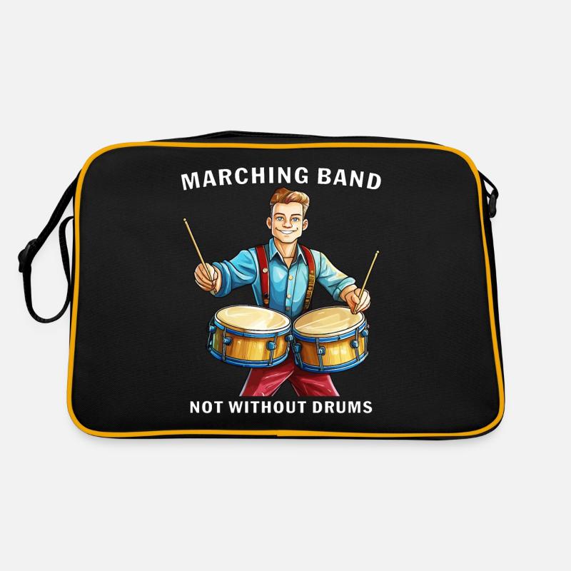 MARCHING BAND NOT WITHOUT DRUMS Retro Tasche