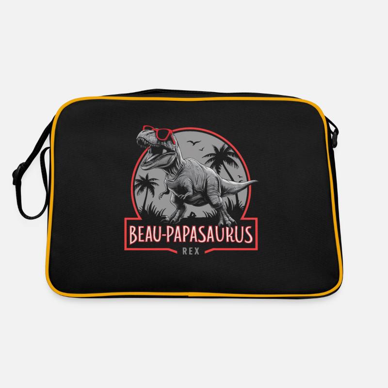 Schöner Papasaurus Rex Geschenk Stiefvater Dinosaurier Retro Tasche