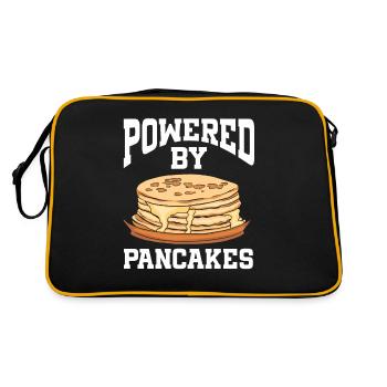 Powered By Pancakes - Retro Bag - black/gold - Back