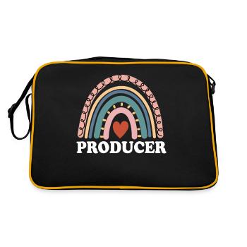 Produzent Boho Rainbow Cinematography Filmemachen - Retro Tasche - Schwarz/Gold - Hinten