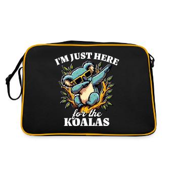 Funny Koala Sayings - Retro Bag - black/gold - Back
