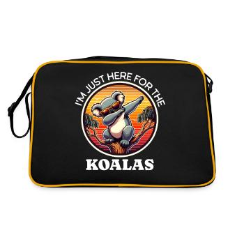 Funny Koala Sayings - Retro Bag - black/gold - Back