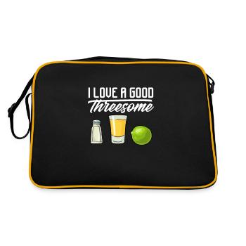 Tequila Sunrise Booze Party Mexique Cadeau - Sac Retro - noir/or - Dos