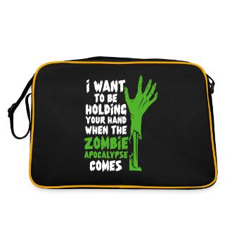 Zombie Zombie Hunter Zombie Apocalypse Cadeau - Sac Retro - noir/or - Dos