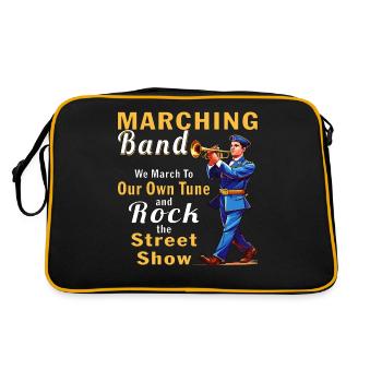 FANFARE Nous marchons sur notre propre air - Sac Retro - noir/or - Dos