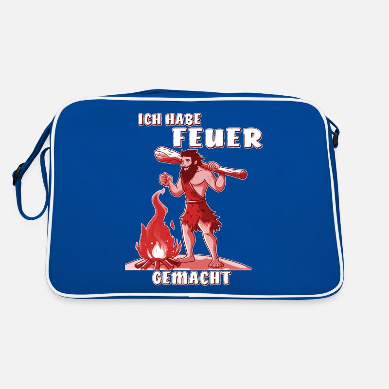 NEANDERTHAL I MADE A FIRE Retro Bag