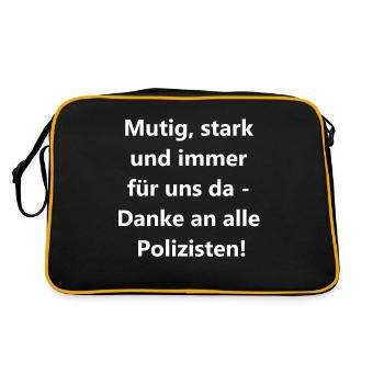 Cadeau Héros de tous les jours - Sac Retro - noir/or - Dos