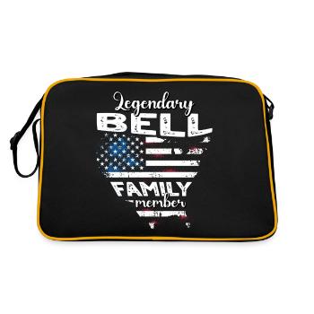 Family Bell US - Retro Bag - black/gold - Back