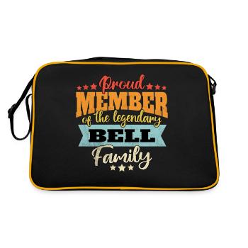 Name Bell - Retro Bag - black/gold - Back