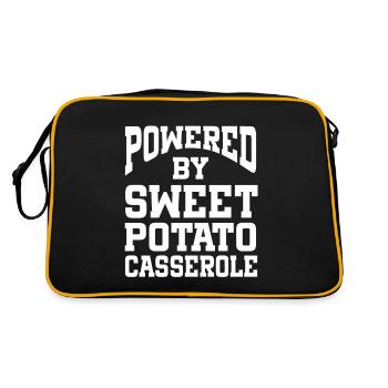 Alimenté par une casserole de patates douces - Sac Retro - noir/or - Dos