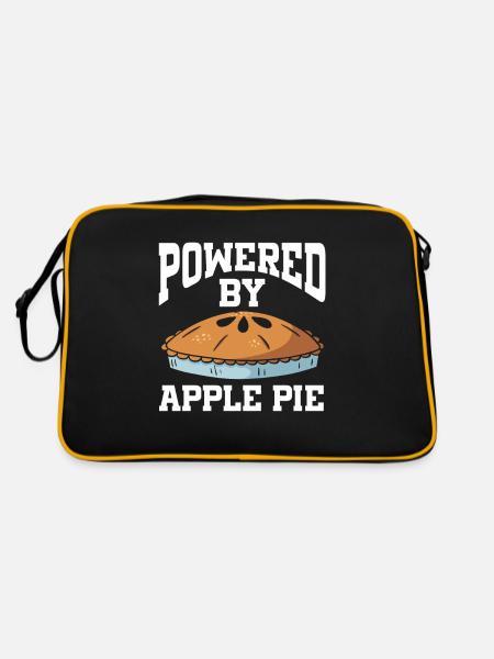 Powered By Apple Pie - Retro Bag - black/gold - Back