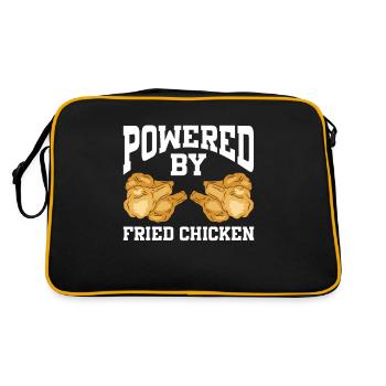 Powered By Fried Chicken - Retro Bag - black/gold - Back