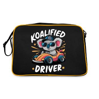 Koalified Driver Funny Driving Koala New Driver - Retro Bag - black/gold - Back
