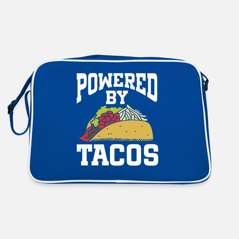 Powered By Tacos Retro Tasche