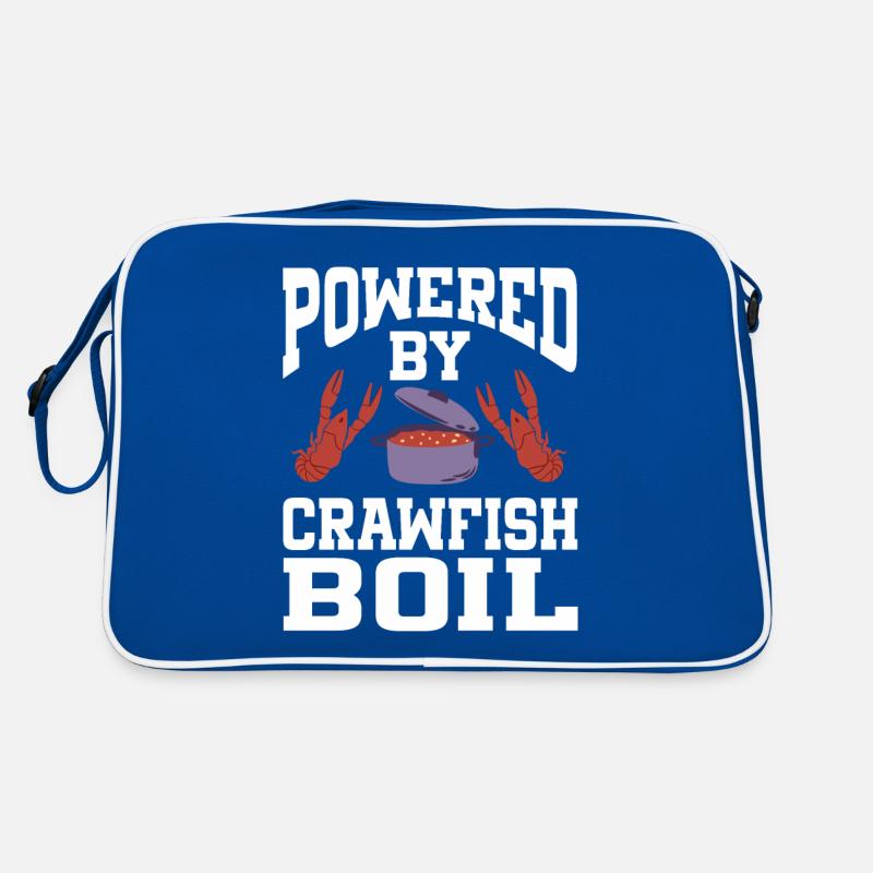 Powered By Crawfish Boil Retro Bag