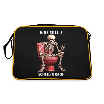 SQUELETTE QU’EST-CE QUE C’EST QUE CE - Sac Retro - noir/or - Dos