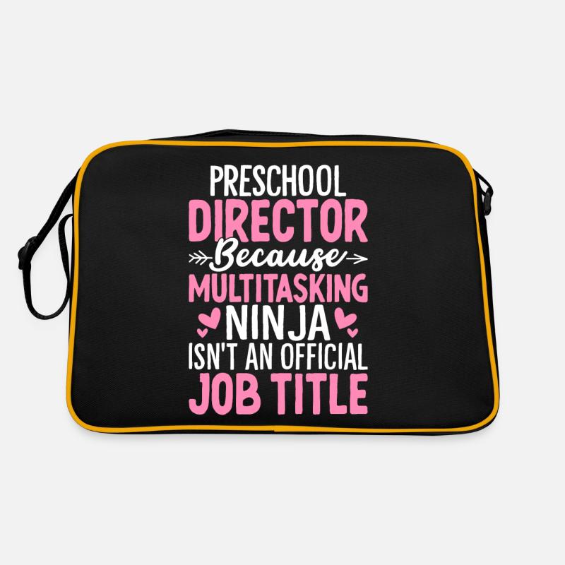 Préscolaire Directeur Multitâche Ninja Drôle Pré K Sac Retro