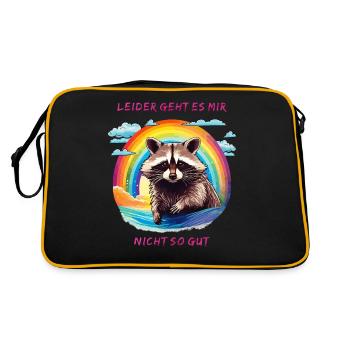 UNFORTUNATELY, I'M NOT DOING SO WELL - Retro Bag - black/gold - Back