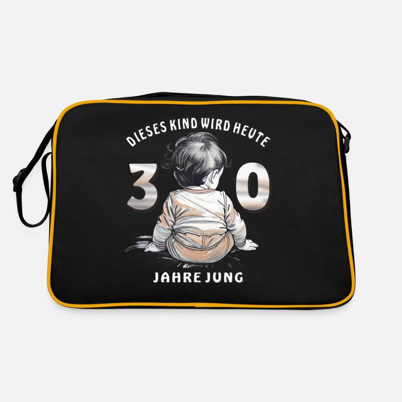 KIND 30. GEBURTSTAG Retro Tasche