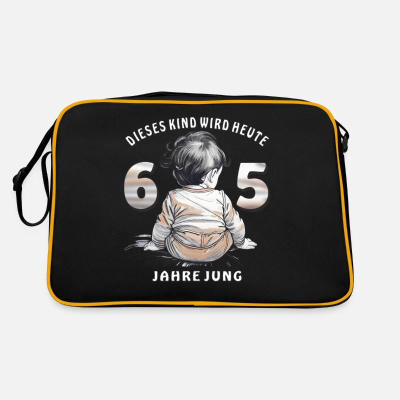 KIND 65. GEBURTSTAG Retro Tasche