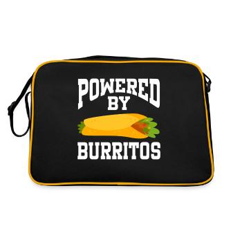 Powered By Burritos - Retro Bag - black/gold - Back