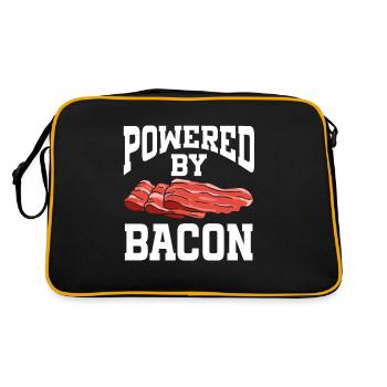 Propulsé par du bacon - Sac Retro - noir/or - Dos