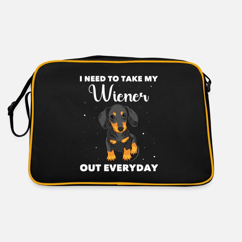 Dackel Wiener Retro Tasche