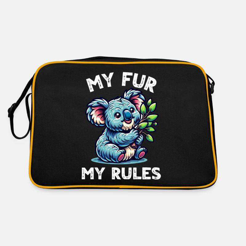 Lustige Koala Sprüche Retro Tasche