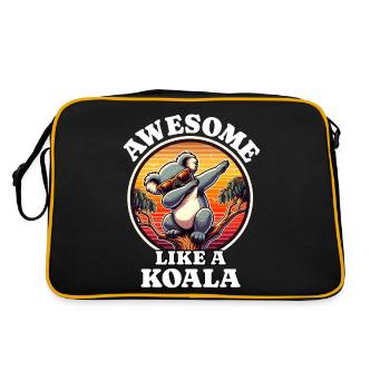 Koala - Sac Retro - noir/or - Dos