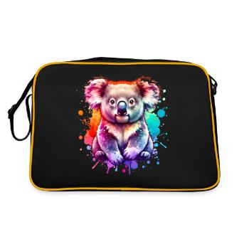 Koala - Sac Retro - noir/or - Dos