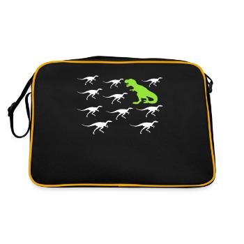 À contre-courant Individualité et style Dinos - Sac Retro - noir/or - Dos