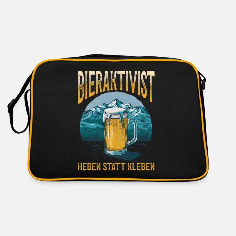 Bieraktivist Heben statt Kleben – Partyspaß Retro Tasche