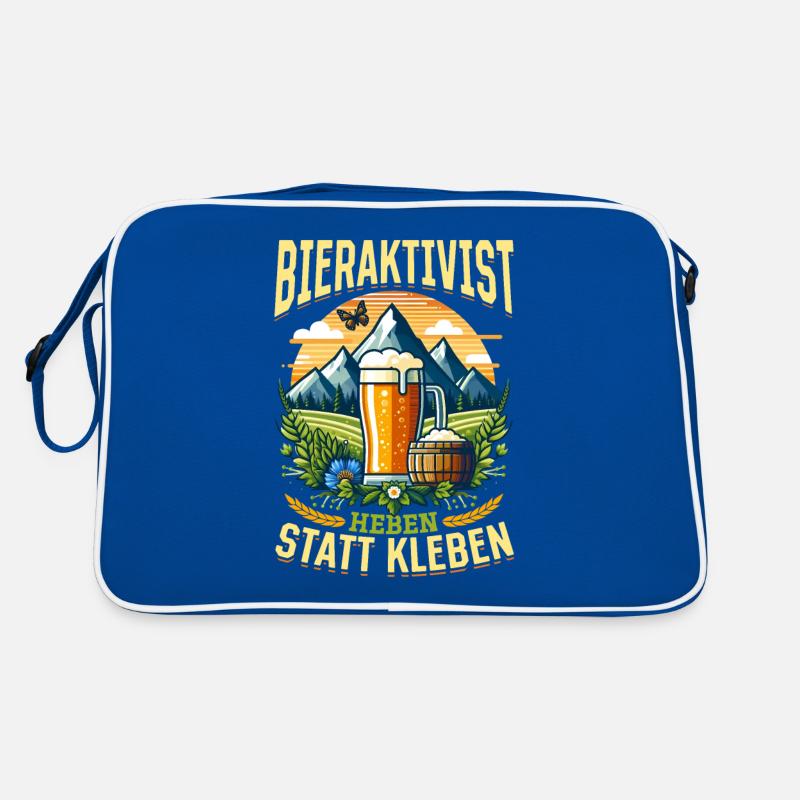 Bieraktivist Heben statt Kleben – Partyspaß Retro Tasche