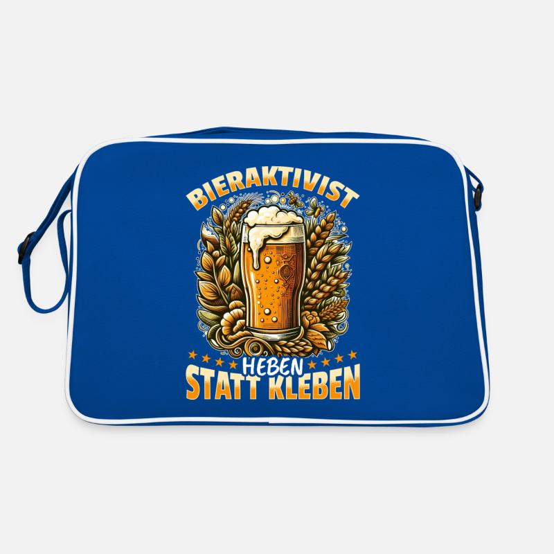 Bieraktivist Heben statt Kleben – Partyspaß Retro Tasche