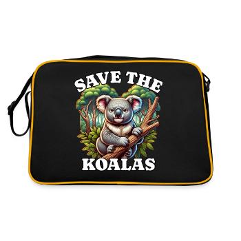 Save Koala - Retro Bag - black/gold - Back