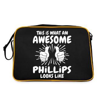 Phillips - Sac Retro - noir/or - Dos