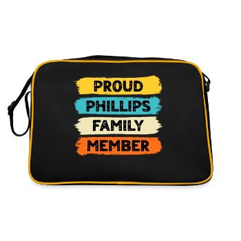 Fier Phillips - Sac Retro - noir/or - Dos