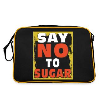 ZUCKER SAY NO TO SUGAR - Retro Bag - black/gold - Back