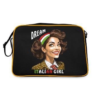 FEMME ITALIE RÊVE FILLE ITALIENNE - Sac Retro - noir/or - Dos